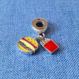 925 Sterling Silver Candy Cake Chocolate Charm For Bracelet DIY Jewelry