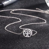 925 Sterling Silver Tree of Life Necklace Woman Wisdom Tree Pendant