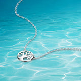 925 Sterling Silver Tree of Life Necklace Woman Wisdom Tree Pendant