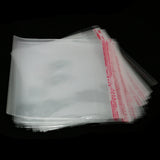200pcs 14*14cm Clear Mini Plastic Bags Self Adhesive Seal OPP Package bag