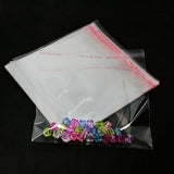 200pcs 14*14cm Clear Mini Plastic Bags Self Adhesive Seal OPP Package bag
