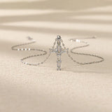Rhinestone Cross Pendant Necklace For Women ZN00042