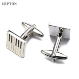 Piano Keyboard cufflinks for mens Square Musical Instrument Funny