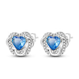 925 Sterling Silver Flower, Butterfly, Dragonfly Lady Earrings