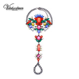 Sexy Leg Chain Female Boho Crystal Anklet Wedding Barefoot Sandals