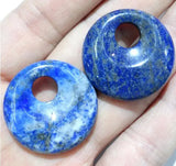 30mm Natural Opal Quartz Crystal Donut Charm Pendant for DIY Jewelry Making