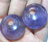 30mm Opal Quartz Crystal Lazuli Donut Pendant DIY Jewelry Necklace 10pcs
