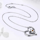 925 Silver Koala Pendant Necklace for Woman