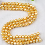 10-11mm Freshwater Pearl Potato Shape Pearl Strand