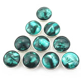 10pcs Pink Resin Shell Stone Snap Buttons 18mm Ginger Snap Bracelet DIY Jewelry
