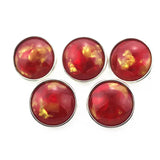 10pcs Pink Resin Shell Stone Snap Buttons 18mm Ginger Snap Bracelet DIY Jewelry