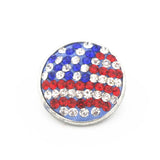 20 America England Flag Snap Buttons 18mm/20mm Jewelry for Bracelet Necklace