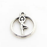 20pcs Yoga Charm Dangle Charms DIY Bracelets Pendant Jewelry