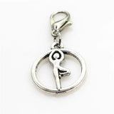 20pcs Yoga Charm Dangle Charms DIY Bracelets Pendant Jewelry