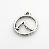 20pcs Yoga Sport Dangle Charms DIY Bracelets Pendant Jewelry Accessory