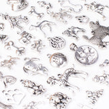 50PCS Tibetan Silver-Zinc Alloy Dog Bead Pendant Jewelry Making Accessories