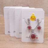 50Pcs Expression Pack Jewelry Set Card Necklace Earrings Pendant Set Card