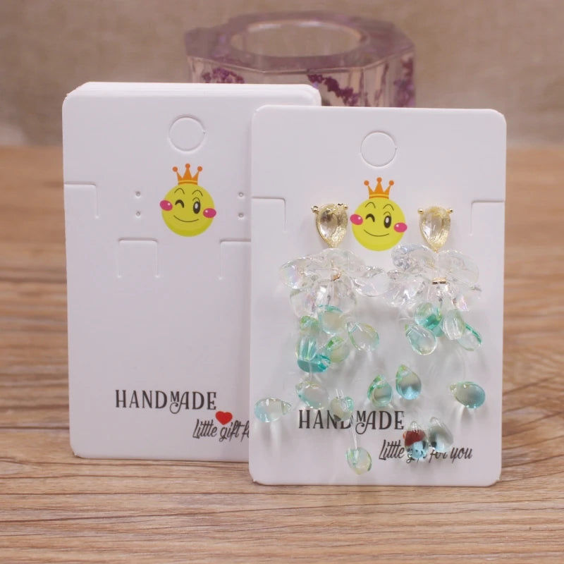 50Pcs Expression Pack Jewelry Set Card Necklace Earrings Pendant Set Card