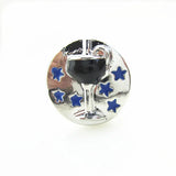 6pcs Enamel Wine Glass Snap Button Charms for Bracelets