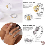 925 Silver Heart Ring Light Charm Jewelry Gift
