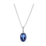 925 Sterling Silver Zircon Set Bracelet Necklace Charm Jewelry