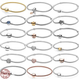 925 Silver Bracelet High Bucket Buckle Charm DIY Jewelry