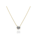 925 Silver Water Drop Zircon Necklace