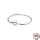 925 Silver Family Tree Charm Bracelet for DIY Jewelry
