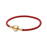925 Silver Rose Thin Chain Beads Snake Bone Bracelet for Charm Beads DIY