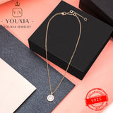 European American Love Party Necklace Jewelry Card Rock Link