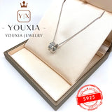 Dainty Heart Charm Necklace for Women