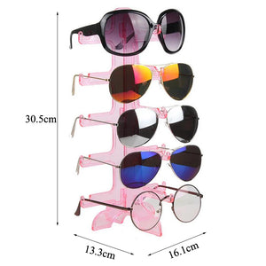 Hot Colors Plastic 5 Pairs Glasses Frame Sunglasses Display Stand