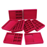 Velvet Jewelry Packaging Display Storage Trays