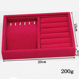 Velvet Jewelry Packaging Display Storage Trays