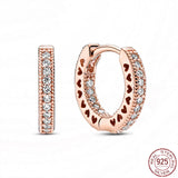 S925 Sterling Silver Heart Shaped Earrings