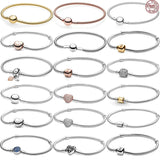 S925 Sterling Silver Snake Bone Bracelet for Women