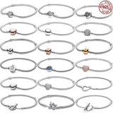 925 Silver Bracelet with Bucket Buckle for Women