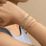 Ethnic Copper Geometric Bracelet for Women
