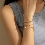 Ethnic Copper Geometric Bracelet for Women