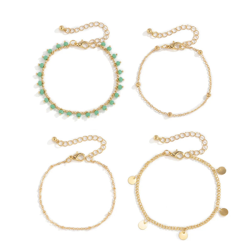 Ethnic Copper Geometric Bracelet for Women