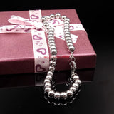 Stainless Steel Ball Chain Link Bracelet Bangle 6mm/8mm