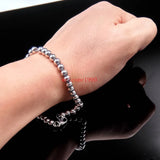 Stainless Steel Ball Chain Link Bracelet Bangle 6mm/8mm