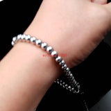 Stainless Steel Ball Chain Link Bracelet Bangle 6mm/8mm