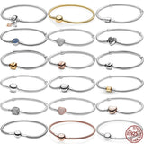 925 Silver Bracelet Bucket Buckle for DIY Charm Designing