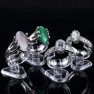 50pcs/lot Jewelry Package Ring Base Plastic Packaging