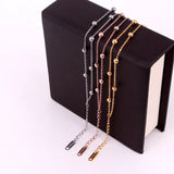 Double-Layer Anklets with Steel Balls for Women
