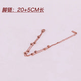 Double-Layer Anklets with Steel Balls for Women