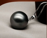 Elegant 16mm Tahitian Shell Pearls Pendant Necklace