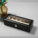 PU Leather Watch Display Box Storage Organizer Jewelry Holder Case