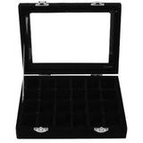 24 Grids Ring Box Jewelry Earrings Necklaces Makeup Case Organizer